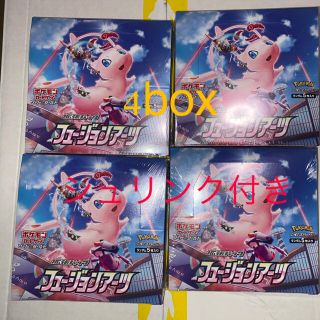 ポケモン(ポケモン)のポケカ フュージョンアーツ 4BOX シュリンク付(Box/デッキ/パック)