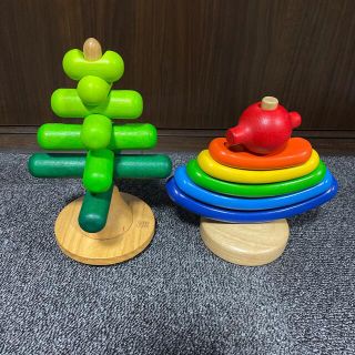 プラントイ(PLANTOYS)の知育玩具木のおもちゃPLANTOYS（プラントイ） スタッキングツリー他セット(積み木/ブロック)