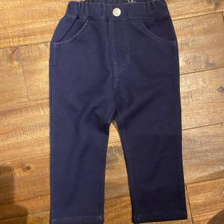 ベベ(BeBe)の新品未使用　BeBe  スエットデニム調パンツ　90(パンツ/スパッツ)