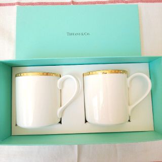 ティファニー(Tiffany & Co.)のティファニー ゴールドバンド マグカップ(グラス/カップ)