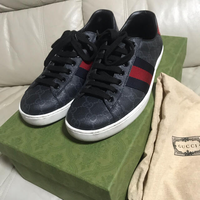 超ポイントバック祭】 Gucci - GUCCI スプリーム グッチスニーカー