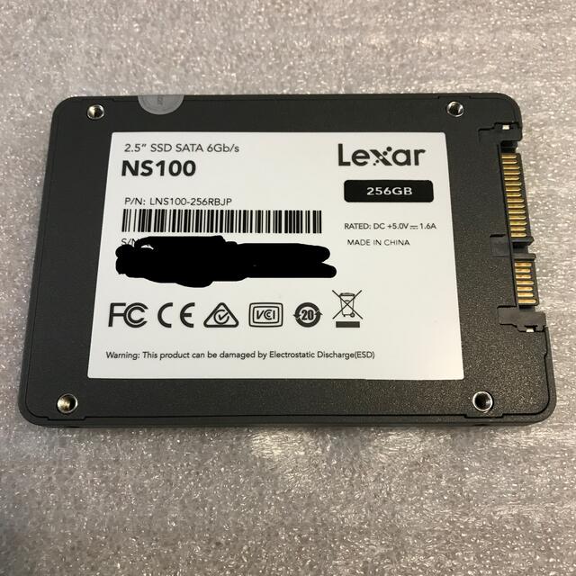 Lexar(レキサー)のLexar SSD 256GB NS100-256RB スマホ/家電/カメラのPC/タブレット(PCパーツ)の商品写真