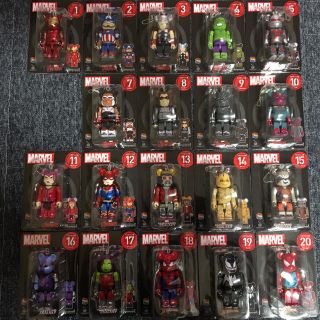 マーベル(MARVEL)の☆マーベル☆BE＠BRICK☆①〜⑳☆⑥欠け(フィギュア)