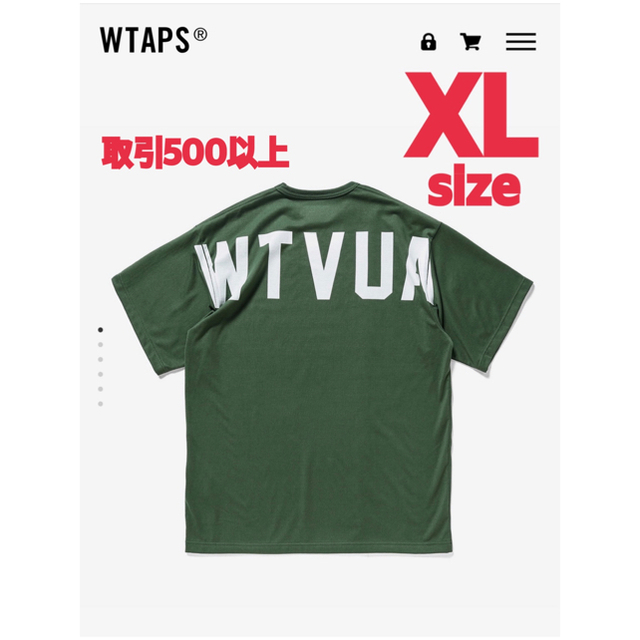 21FW WTAPS STENCIL SS TEE GREEN XLサイズ