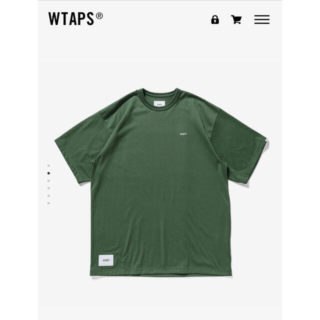 21FW WTAPS STENCIL SS TEE GREEN XLサイズ 1