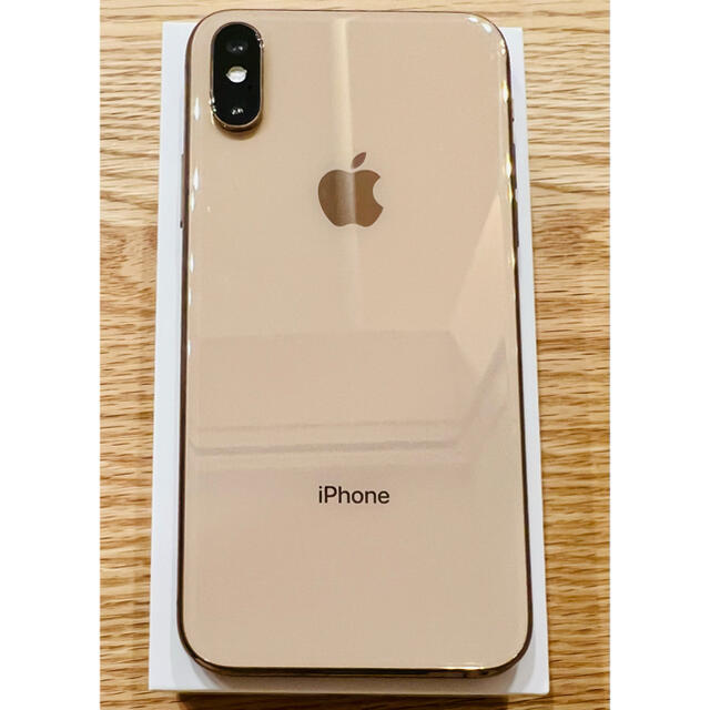 【美品】iPhone Xs Gold 256 GB SIMフリー PITAKA付