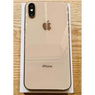 アイフォーン(iPhone)の【美品】iPhone Xs Gold 256 GB SIMフリー PITAKA付(スマートフォン本体)