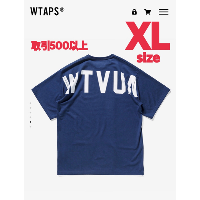 WTAPS STENCIL SS TEE NAVY WHITE XL 2枚