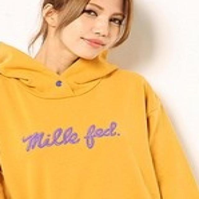 MILKFED.(ミルクフェド)の人気完売！ミルクフェド♡イエローパーカー レディースのトップス(パーカー)の商品写真