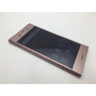 ソニー(SONY)のSIMフリー au XPERIA XZ1 SOV36 ピンク◆美品◆231(スマートフォン本体)