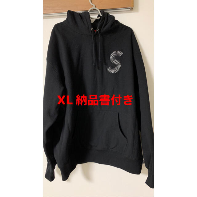supreme s logo hooded sweatshirt XL 黒-