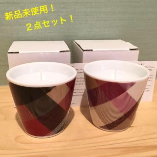 バーバリーブルーレーベル(BURBERRY BLUE LABEL)の新品 クレストブリッジ  ブルーレーベル ノベルティ キャンドル ２種セット(その他)