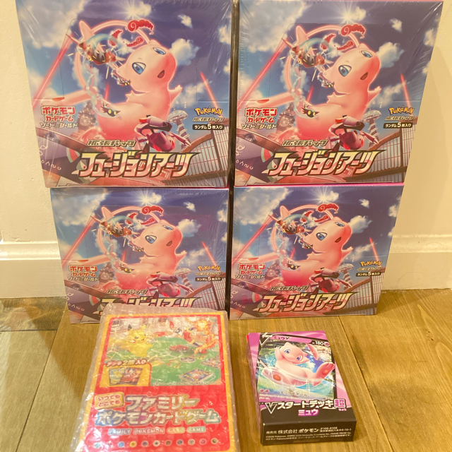 ポケモン - ポケモンカード フュージョンアーツ シュリンク付き 4BOX ...