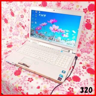 フジツウ(富士通)の320ノートパソコン♪Corei5♪新品SSD♪オフィス♪カメラ♪Win10(ノートPC)