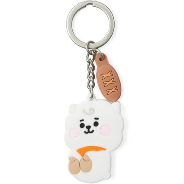 BT21 RJ ジン ベビー シリコンキーホルダー キーリング BTS