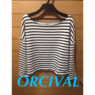 オーシバル(ORCIVAL)のORCIVAL⭐︎ショート丈ボーダートップス(カットソー(長袖/七分))