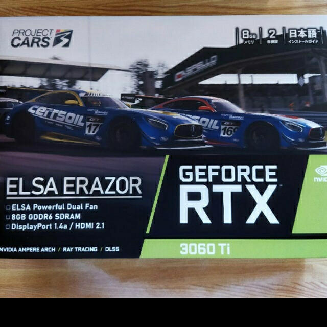 正規品! RTX GeForce 新品未開封ELSA 3060 LHR ERAZOR Ti PCパーツ