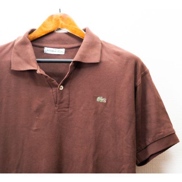 LACOSTE(ラコステ)のLACOSTE ラコステ　ポロシャツ半袖 茶 メンズのトップス(ポロシャツ)の商品写真