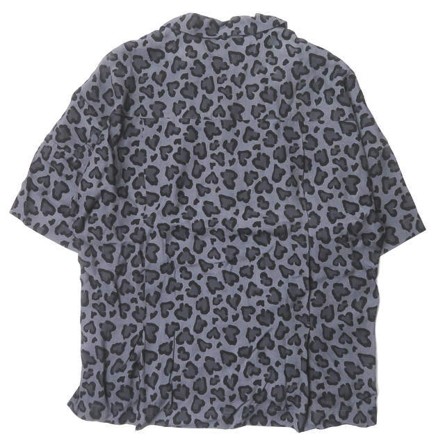 CHAHCHAH x ROYAL FLASH チャーチャー ロイヤルフラッシュ 21SS 別注 日本製 HEART LEOPARD CHILL SHIRTS ハートレオパード チルシャツ CC21SS-SH02-RF L グレー オープンカラー 開襟 アロハ トップス【中古】【CHAHCHAH × ROYAL FLASH】 メンズのトップス(シャツ)の商品写真