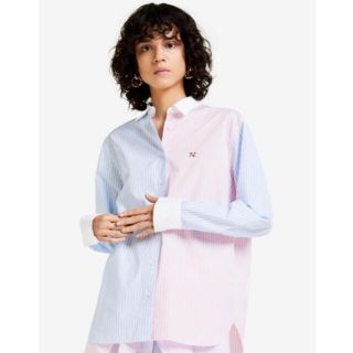 メゾンキツネ(MAISON KITSUNE')の21SS ストライプ　シャツ　MAISON KITSUNE メゾンキツネ(シャツ/ブラウス(長袖/七分))