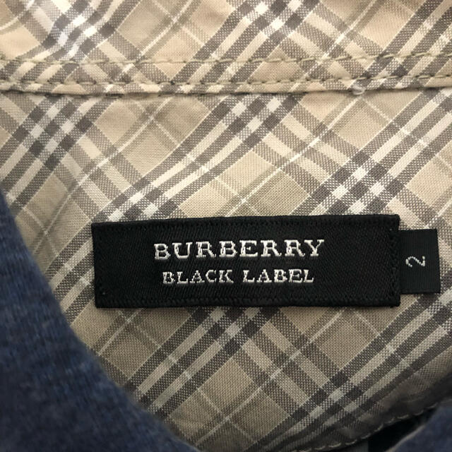 BURBERRY BLACK LABEL(バーバリーブラックレーベル)の美品 BURBERRY BLACK LABEL 長袖シャツ Mサイズ メンズのトップス(シャツ)の商品写真