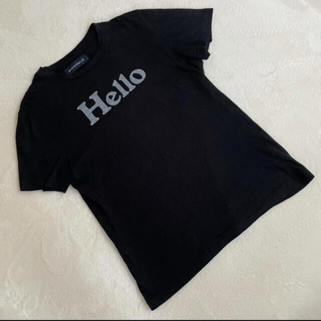 マディソンブルー Hello ハロー Tシャツ 黒 ブラック 01 マディソンブルー Hello ハロー Tシャツ 黒 ブラック 01