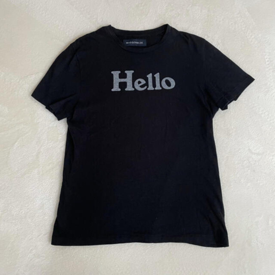 《MADISONBLUE》HELLO クルーネック Tシャツ ◆サイズ01