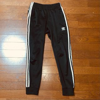 希少　adidas アディダス　クロップド　切替ブラックデニムパンツ　31