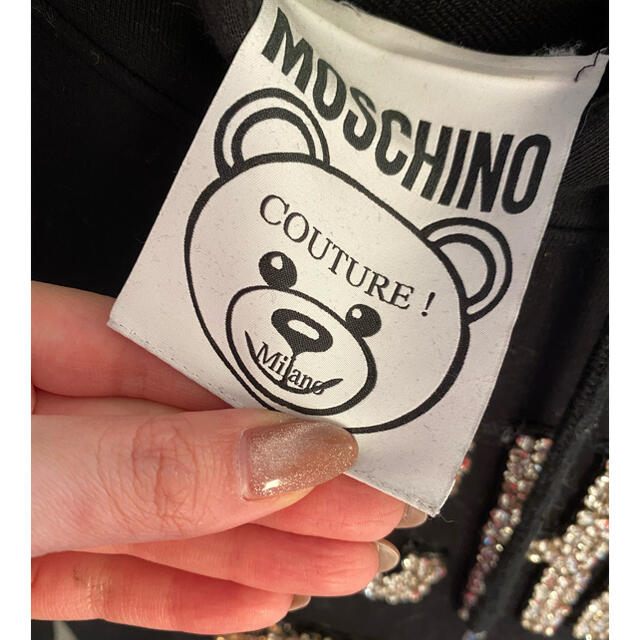 MOSCHINO(モスキーノ)のモスキーノ スパンコールパーカー レディースのトップス(パーカー)の商品写真