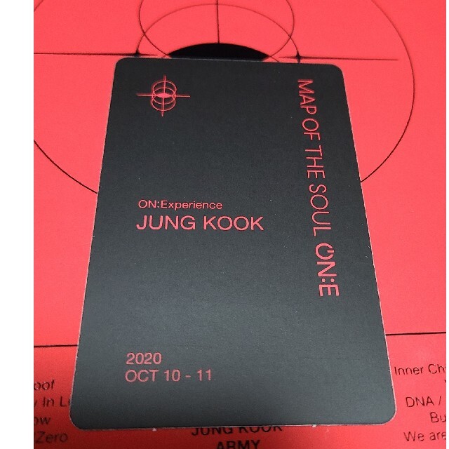 BTS MAP OF THE SOUL ON:E　 ジョングク　JK