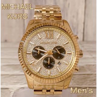 マイケルコース(Michael Kors)の☆専用☆新品☆ マイケルコース 腕時計 ゴールドトーン クロノグラフ メンズ(腕時計(アナログ))