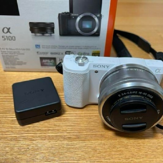 SONY ILCE−5100 α5100 ホワイト カメラ ミラーレス 一眼レフ