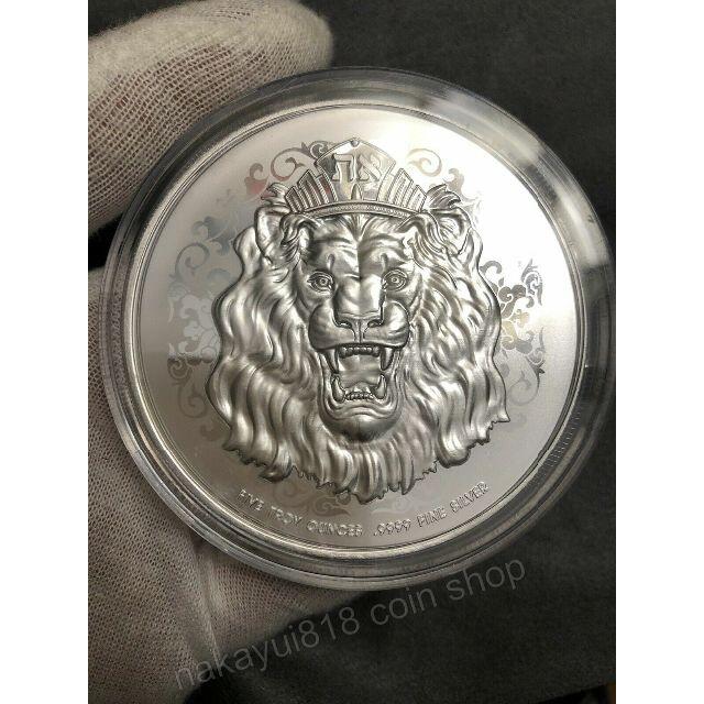 美術品/アンティーク5オンス希少銀貨　2021 5 OZ NIUE ROARING LION