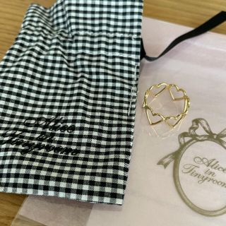 本日のみ値下げ♡美品♡Alice in tinyroom♡Loveリング♡9号