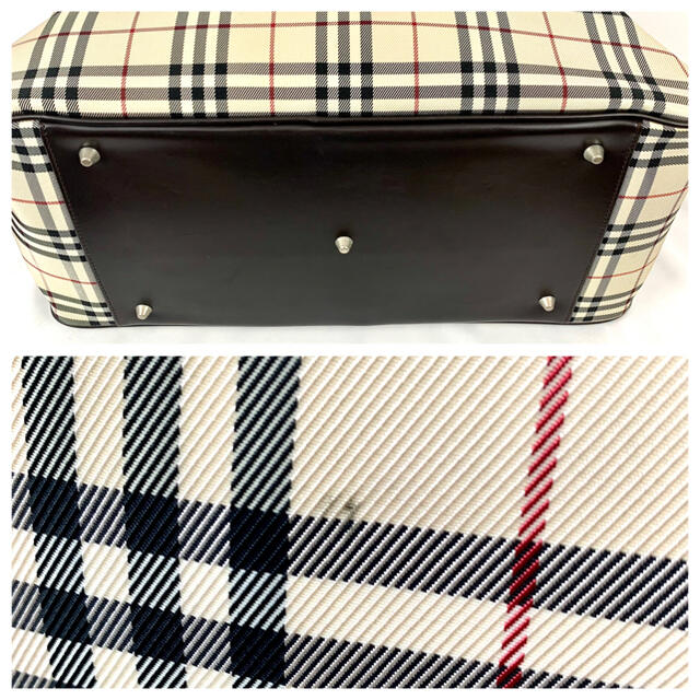 BURBERRY(バーバリー)の【美品】バーバリー ボストンバッグ 2way プレート ノバチェック キャンバス レディースのバッグ(ボストンバッグ)の商品写真