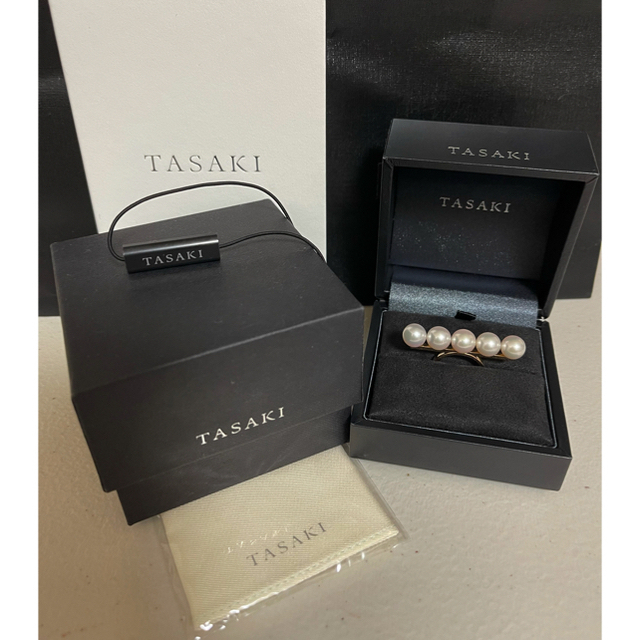 TASAKI(タサキ)のTASAKI バランス シグネチャー リング 5連パール サクラゴールド　10号 レディースのアクセサリー(リング(指輪))の商品写真