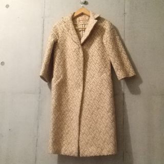 マルニ(Marni)のMARNI ラメ入りコート(ロングコート)