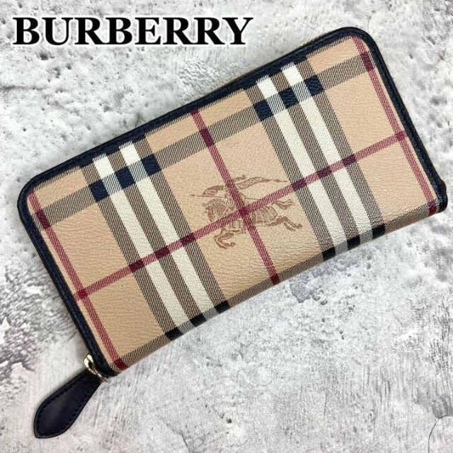 BURBERRY   極美品バーバリー ノバチェック シャドーホース 長財布