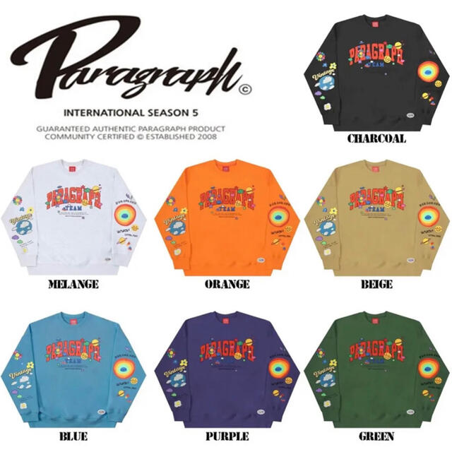『大人気!!』PARAGRAPH smile happy sweatshirt 1