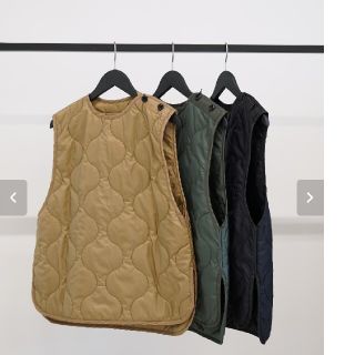 ⭐HYKE / QUILTED VEST カーキ サイズ02⭐ハイク ベスト