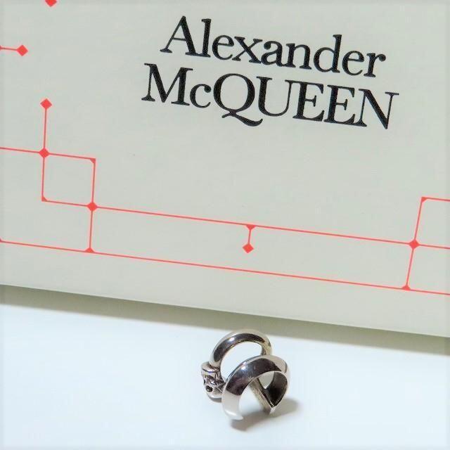 新品Alexander McQueenスカルイヤーカフ2連イヤリングピアス片耳用 finance.dld.go.th