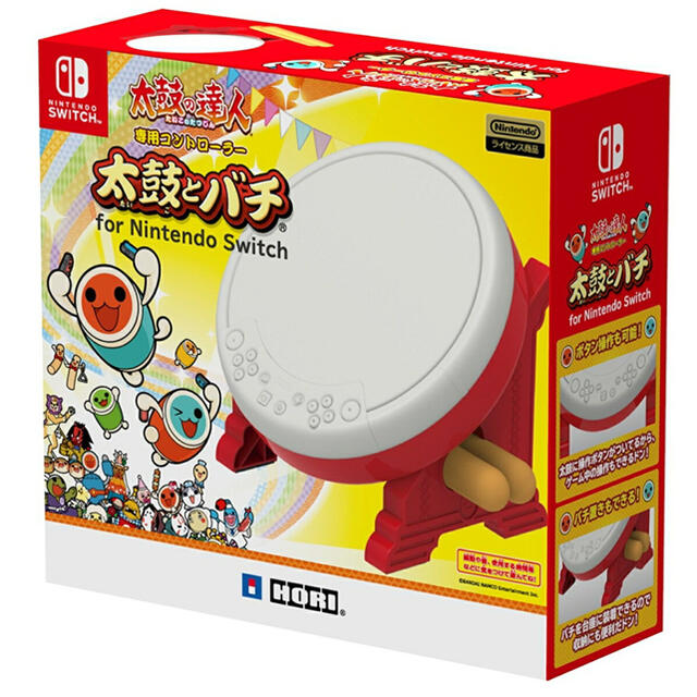 太鼓の達人専用コントローラー 太鼓とバチ for Nintendo Switch