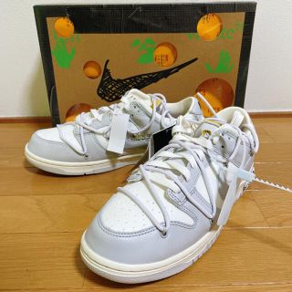 ナイキ(NIKE)のNIKE オフホワイト　ダンク　ロー　49/50(スニーカー)