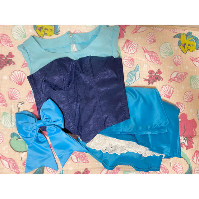 Disney(ディズニー)のアリエル　キスザガール　ワンピース エンタメ/ホビーのコスプレ(衣装)の商品写真