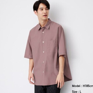 ジーユー(GU)の【秋物セール】ブロードオーバーサイズシャツ(シャツ)