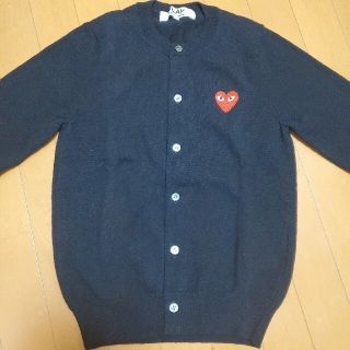 コムデギャルソン(COMME des GARCONS)の新品未使用　コム・デ・ギャルソン　黒ニットカーディガン(カーディガン)