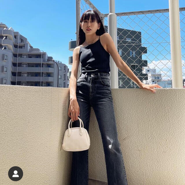 本日夕方まで限定出品！限定革パッチ♡MOUSSY MVS BLACK FLARE 3