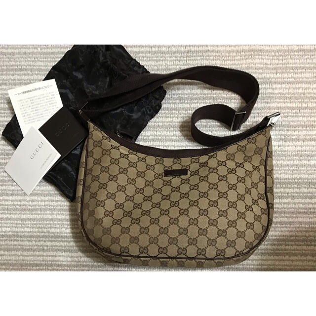 Gucci(グッチ)のGUCCI GG キャンバス×レザー 斜め掛け ショルダー バッグ❗️ レディースのバッグ(ショルダーバッグ)の商品写真