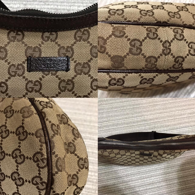 Gucci(グッチ)のGUCCI GG キャンバス×レザー 斜め掛け ショルダー バッグ❗️ レディースのバッグ(ショルダーバッグ)の商品写真