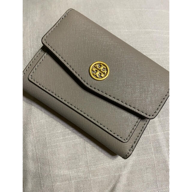 トリーバーチ TORY BURCH 三つ折り財布 79419 ミニ財布　グレー